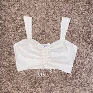 Princess Polly Ini Crop Top White